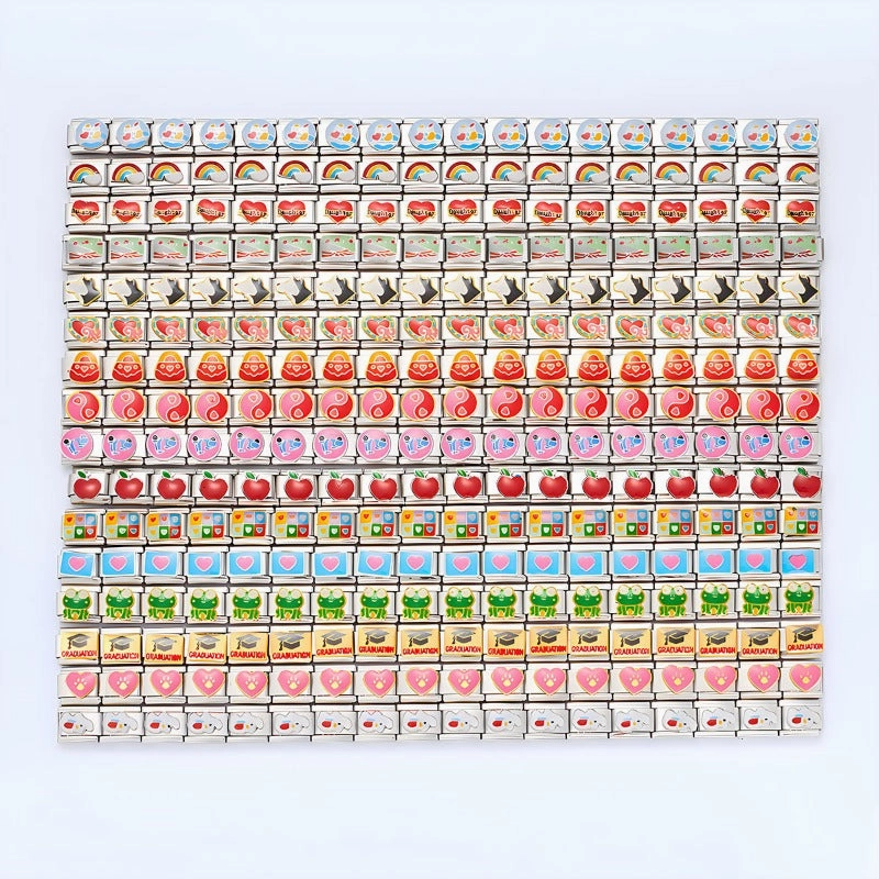Wholesale Personalized Hand-stitched DIY Pattern Stainless Steel Combination Bracelet
