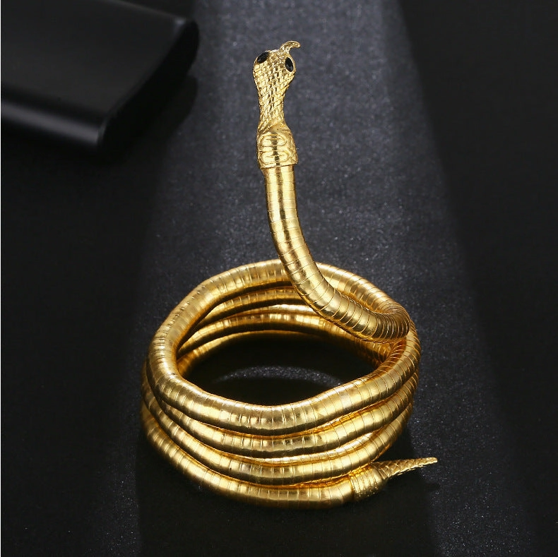 Wholesale Personalized Wrap Snake Shape Cold Dark Choker Collar