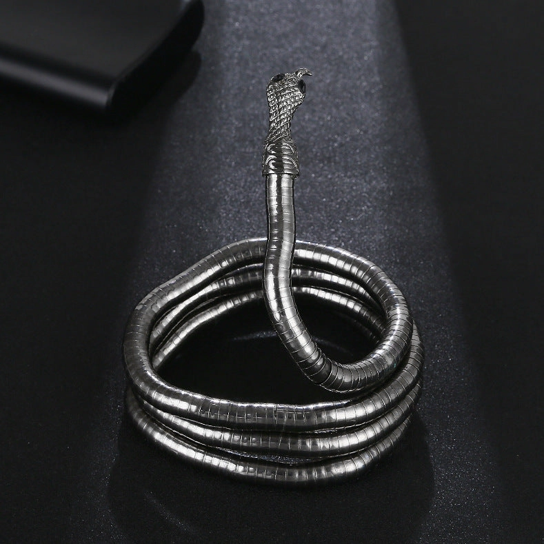 Wholesale Personalized Wrap Snake Shape Cold Dark Choker Collar
