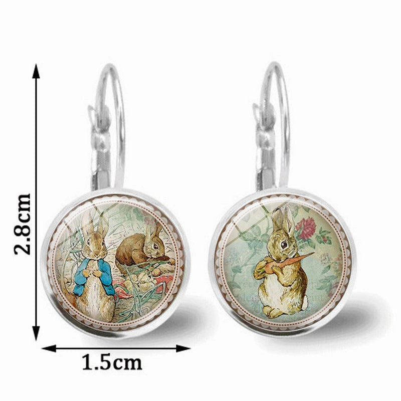 Wholesale Peter Rabbit Alloy Earrings