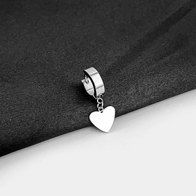 Wholesale Petite Heart Stainless Steel Earrings