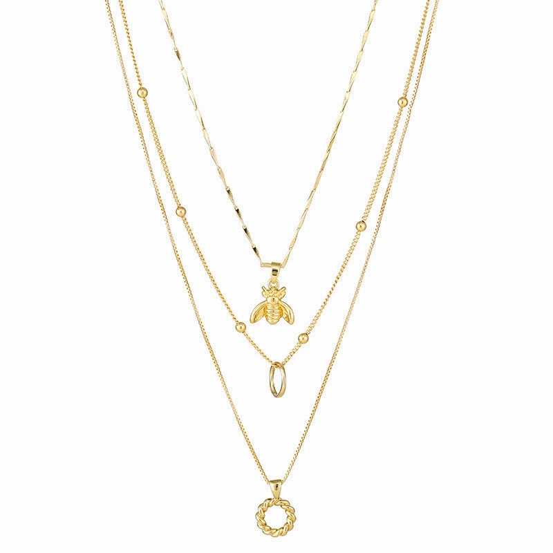 Wholesale Pig Nose Chain Zircon Multi-row Stacking Set Chain