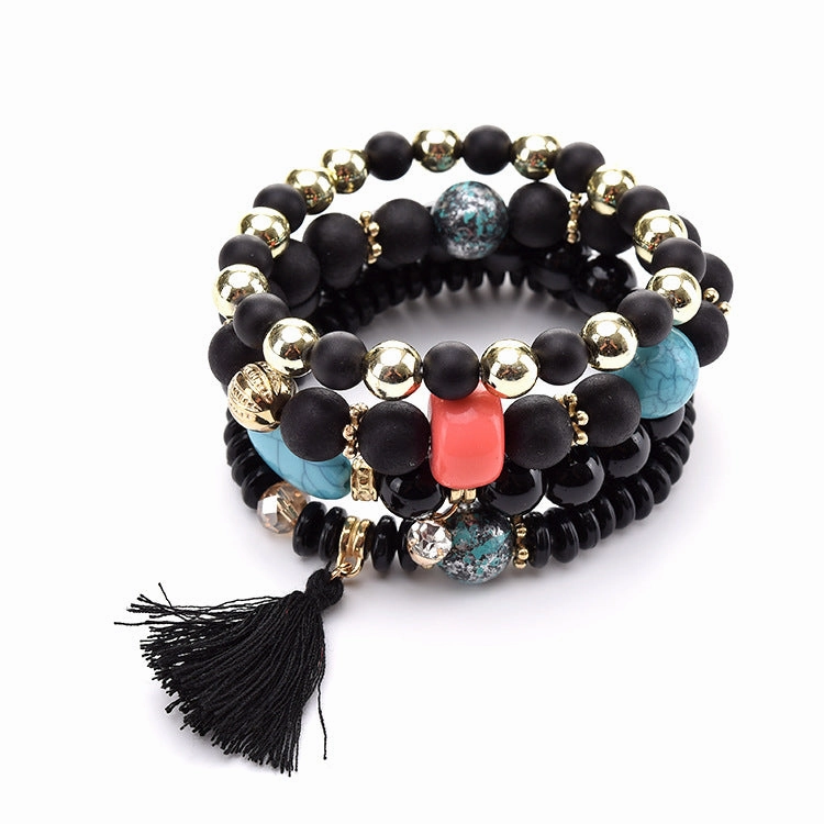 Wholesale Pinestone Tassel Alloy Bracelet