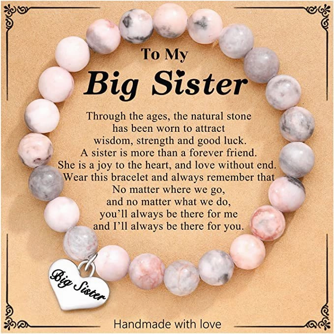 Wholesale Pink Zebra Heart Pendant Handmade Beaded Bracelet