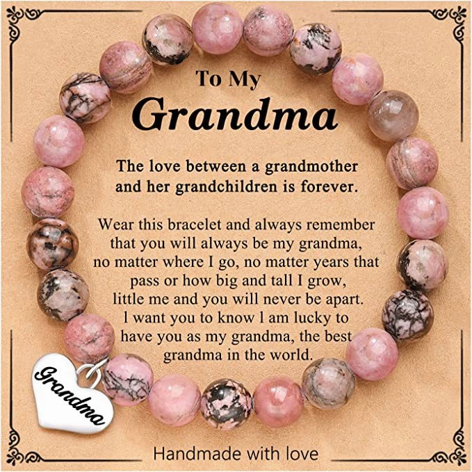 Wholesale Pink Zebra Heart Pendant Handmade Beaded Bracelet
