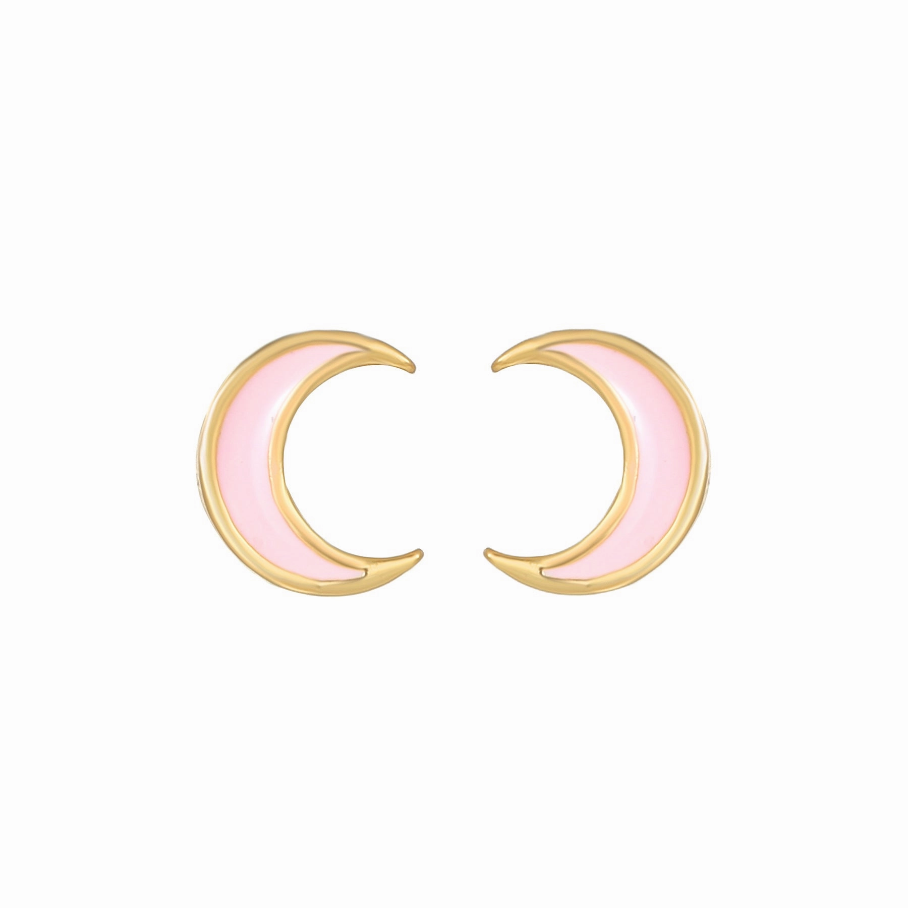 Wholesale Pink Zircon Heart 18k Earrings Copper