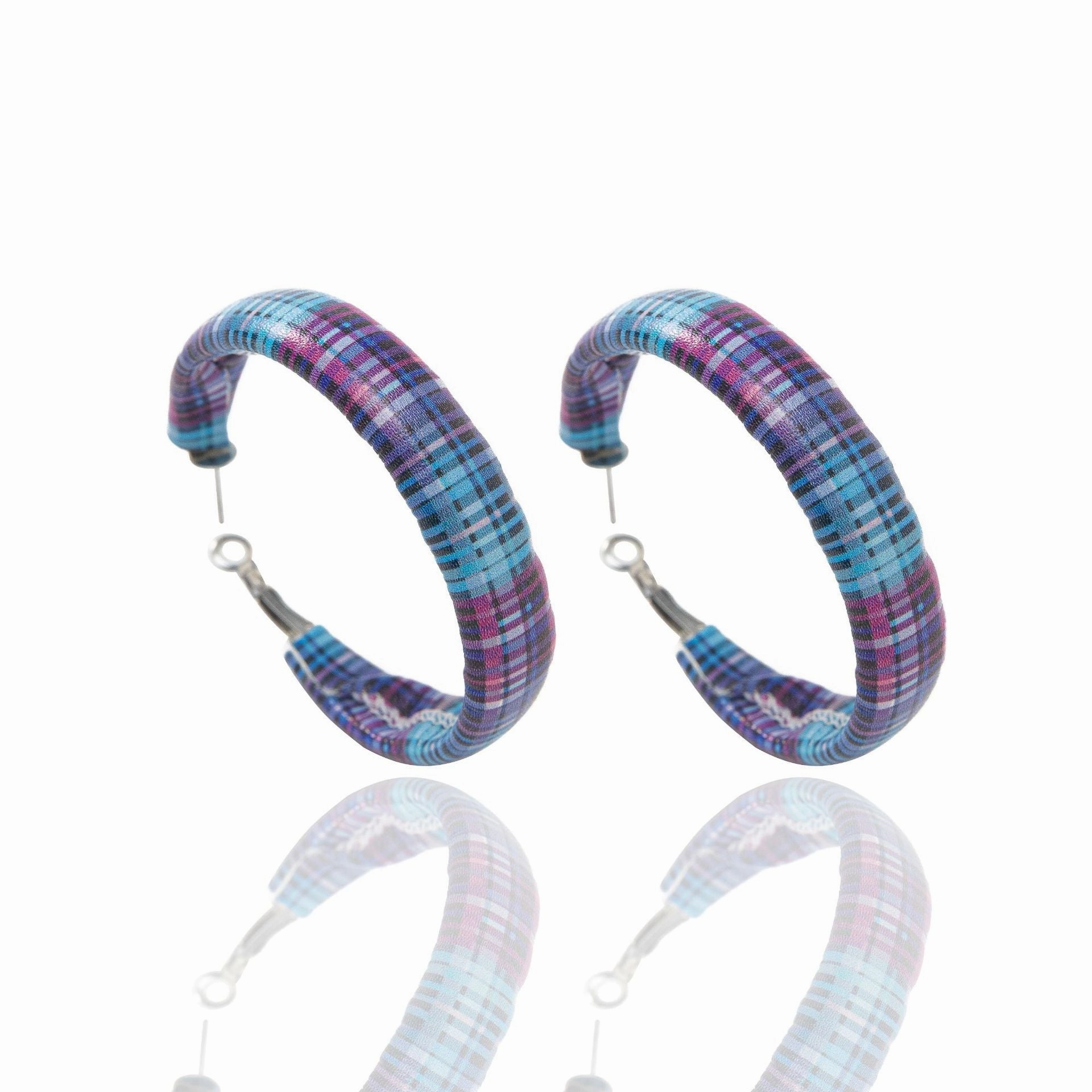 Wholesale Plaid Leopard Snowflake Leather Earrings