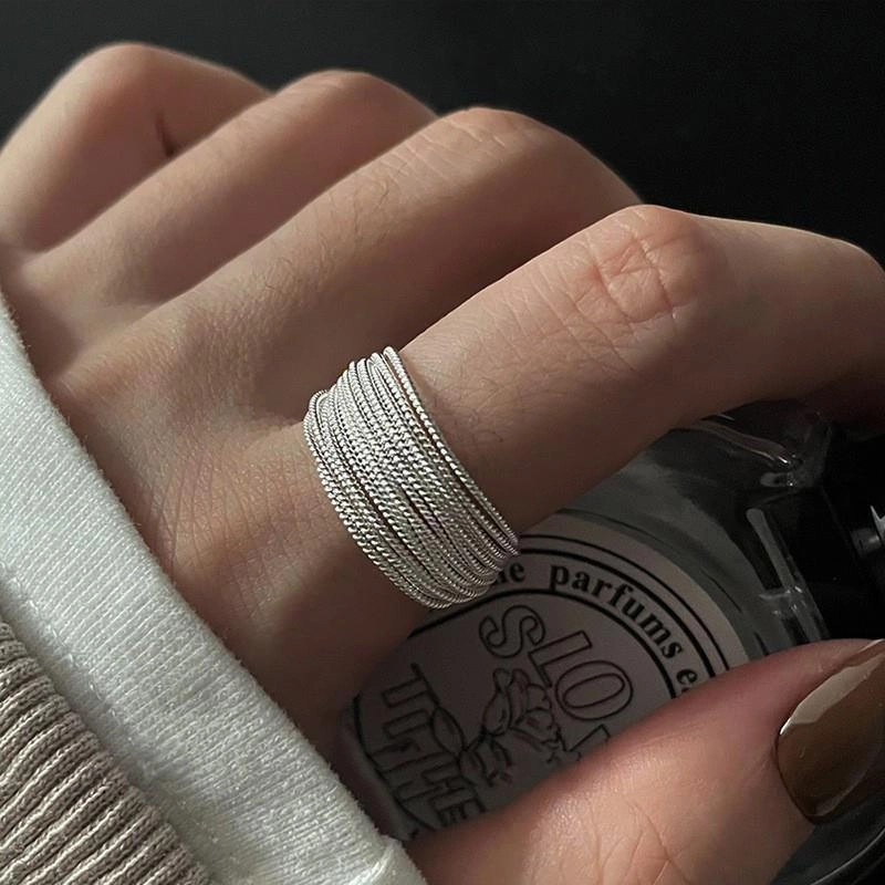 Wholesale plain ring irregular 925 sterling silver ring