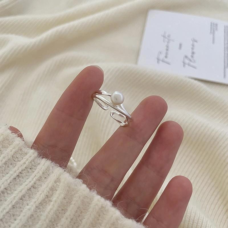 Wholesale plain ring irregular 925 sterling silver ring