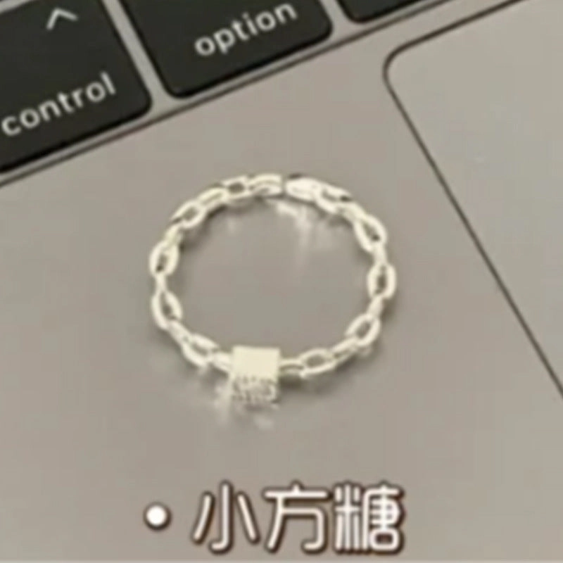 Wholesale plain ring irregular 925 sterling silver ring