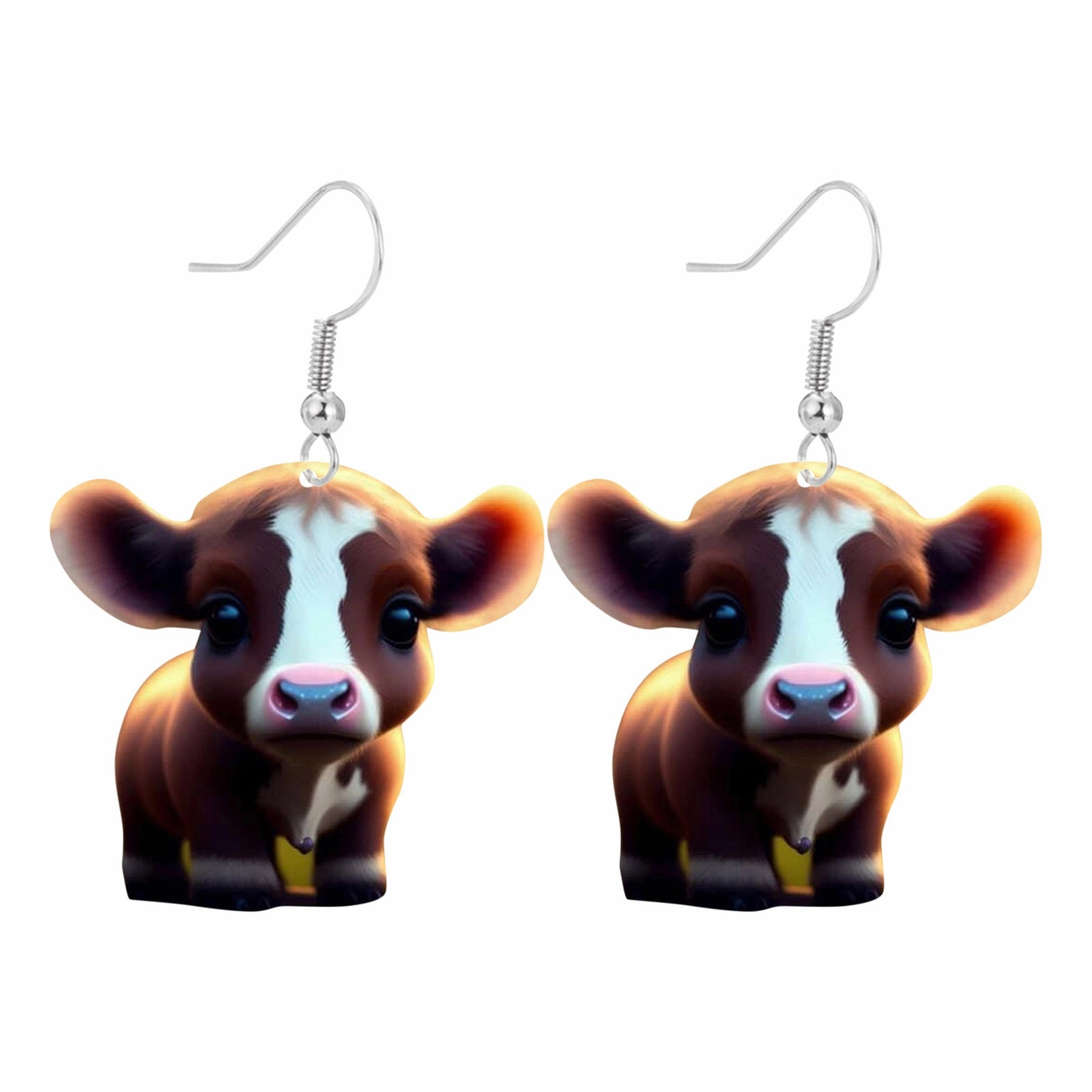 Wholesale plateau cow earrings creative yak acrylic earrings