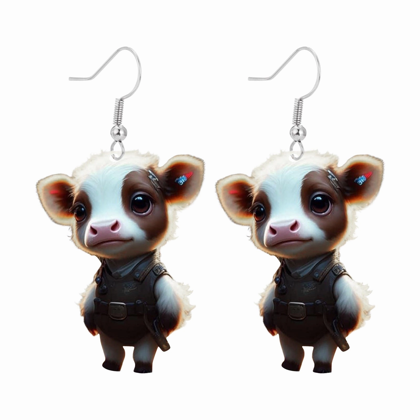 Wholesale plateau cow earrings creative yak acrylic earrings