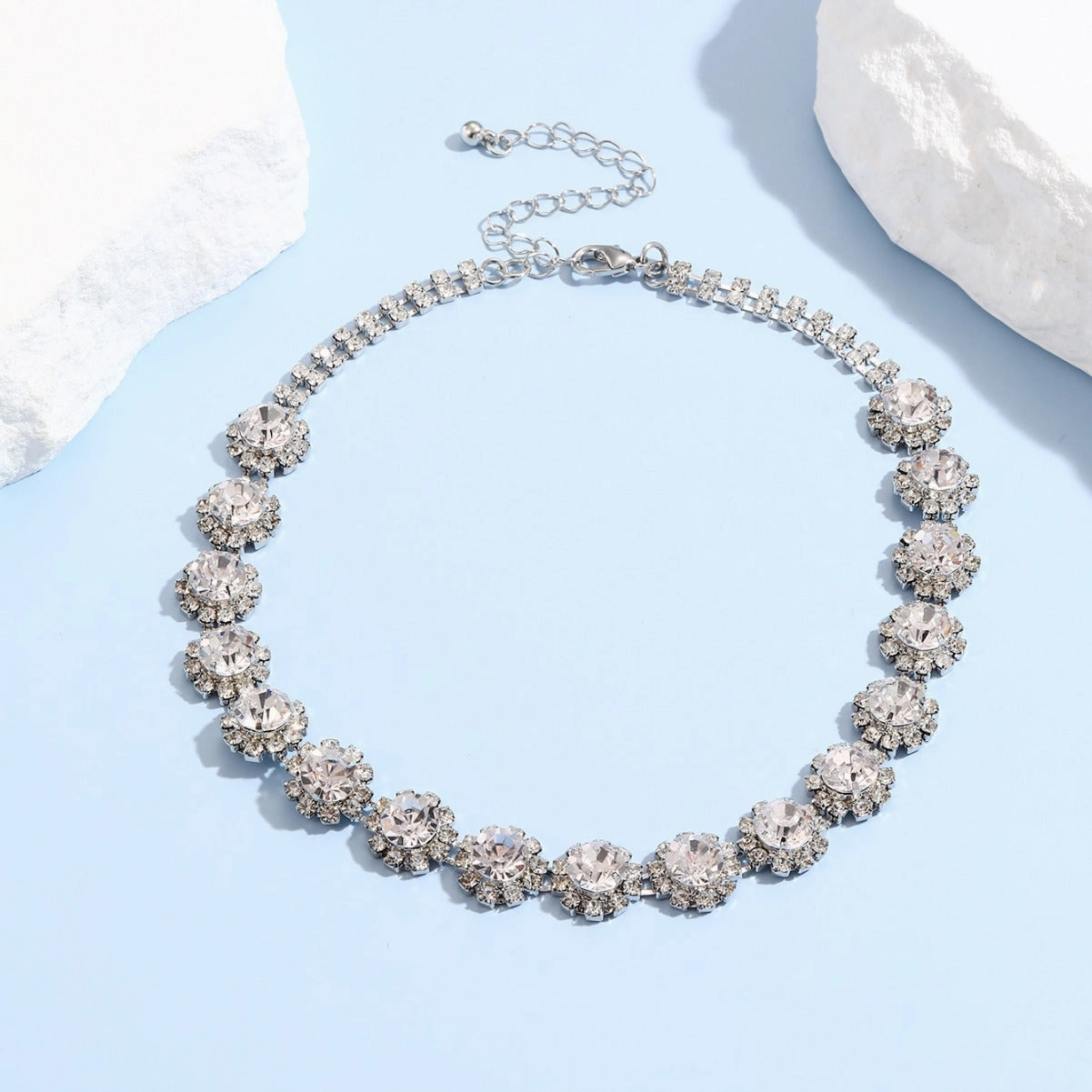 Wholesale Plum Blossom Water Diamond Necklaces