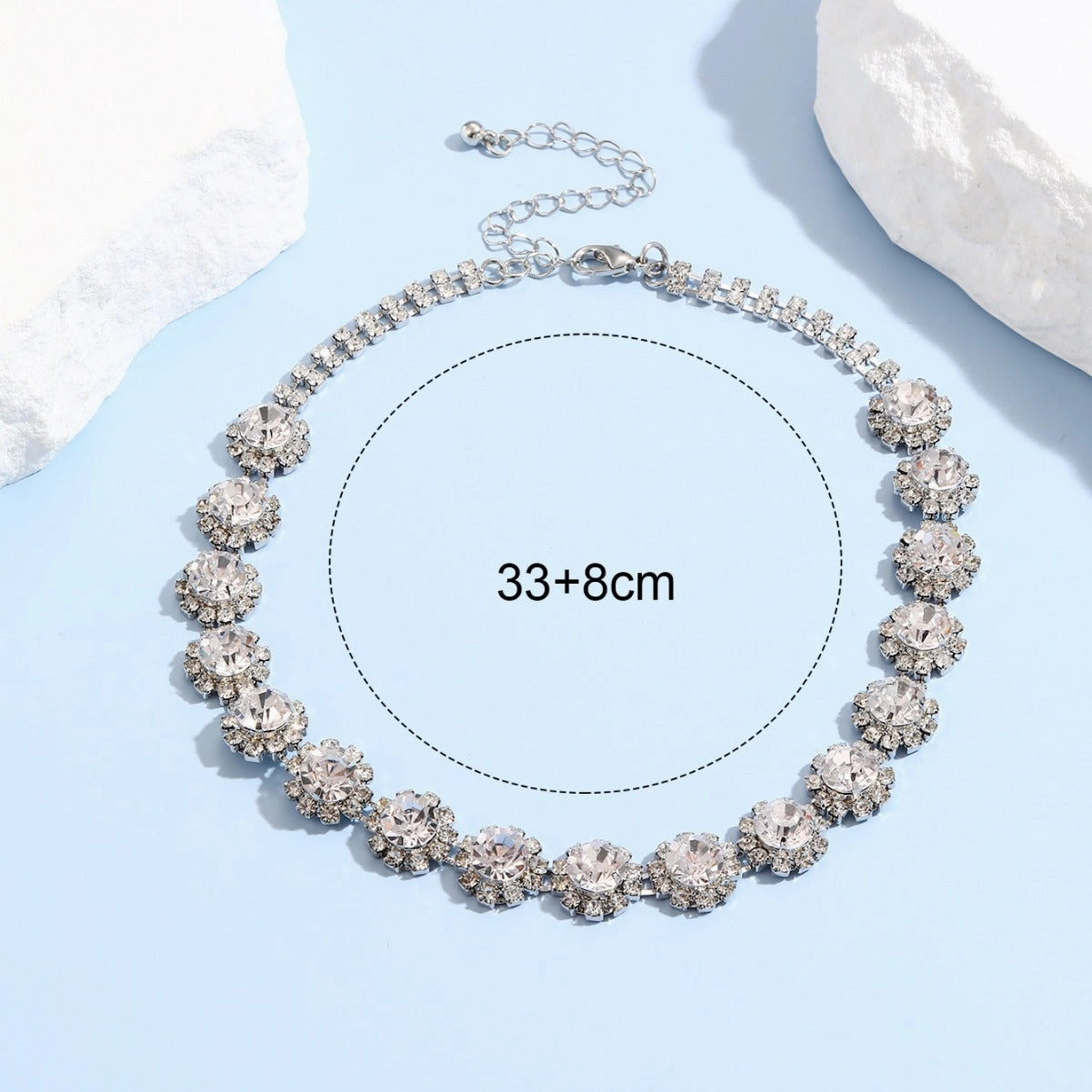 Wholesale Plum Blossom Water Diamond Necklaces