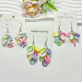 Wholesale Popular Ocean-style Bohemian Earrings, Holiday Pastoral Style, Retro Handmade Earrings
