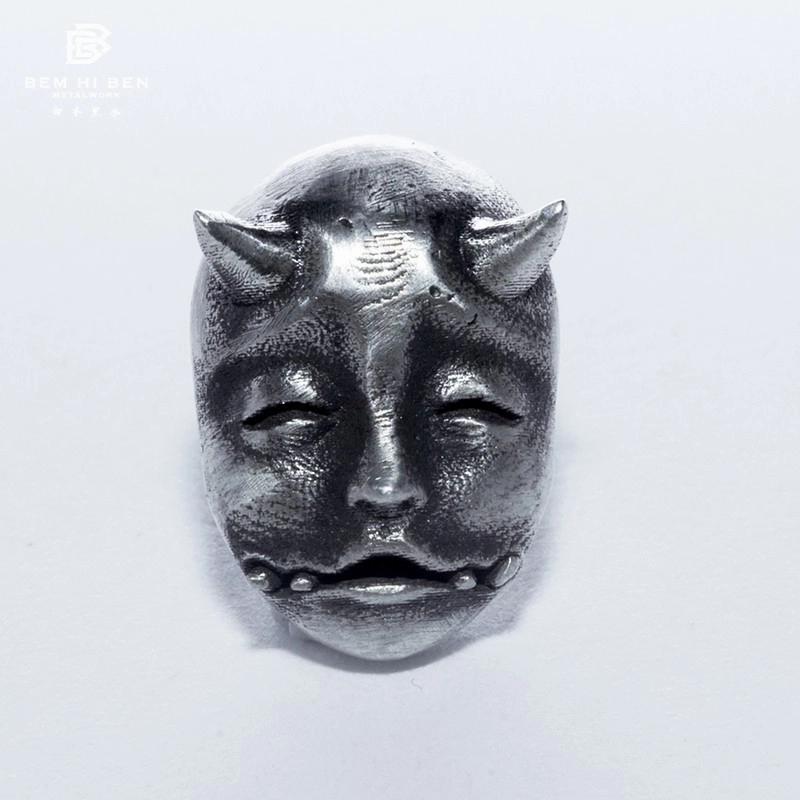 Wholesale Prajna Mask Alloy Earrings