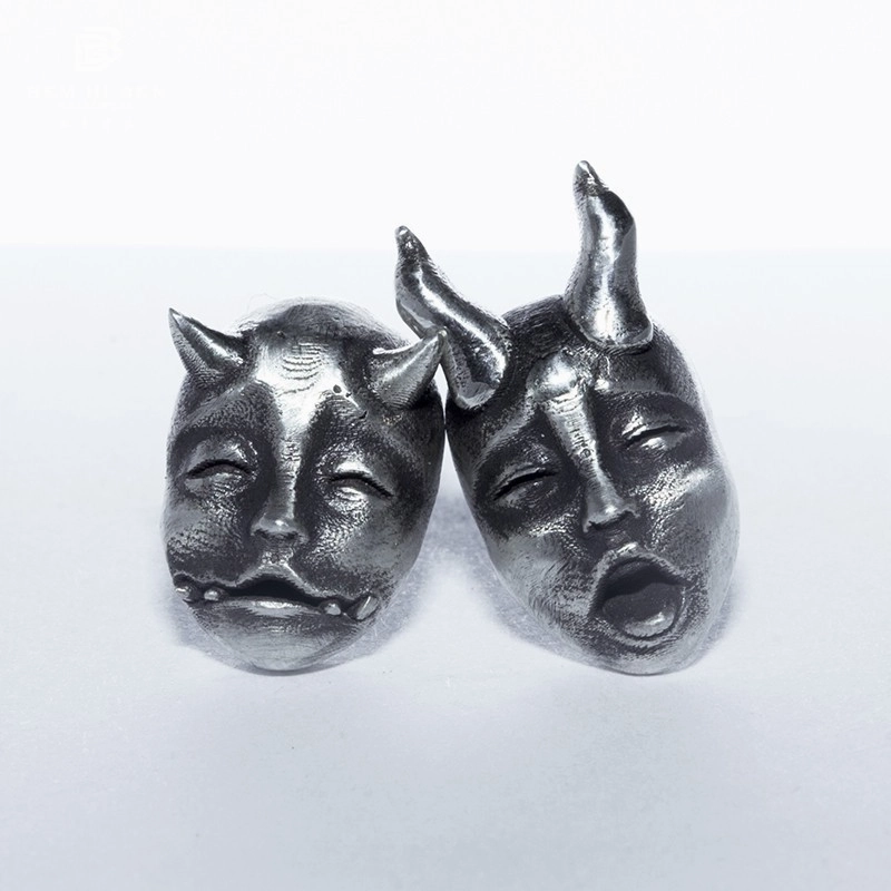 Wholesale Prajna Mask Alloy Earrings