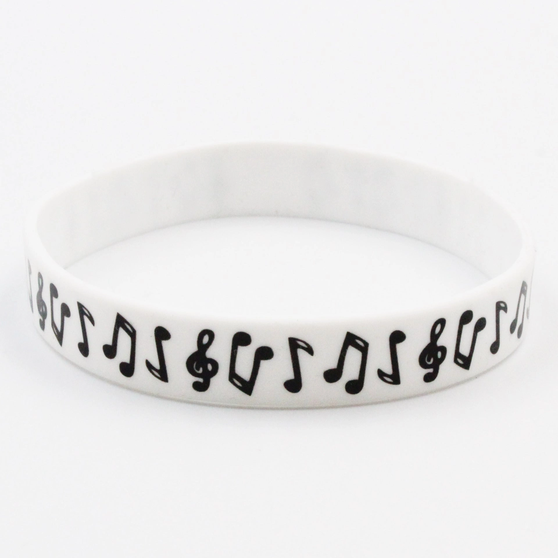 Wholesale Printed Music Notes Music Peripherals Ghana Silicone Bracelet