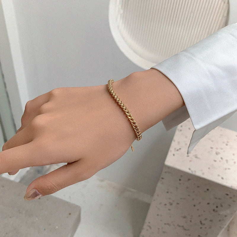 Wholesale Pull Braided Titanium Steel Bracelet