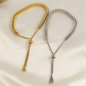 Wholesale Pull Braided Titanium Steel Bracelet
