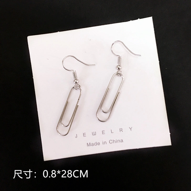 Wholesale Punk Fun Handcuffs Rose Coin Blade Hanger Earrings