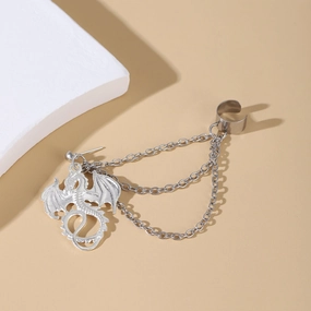 Wholesale Punk Hip Hop Alloy Earrings