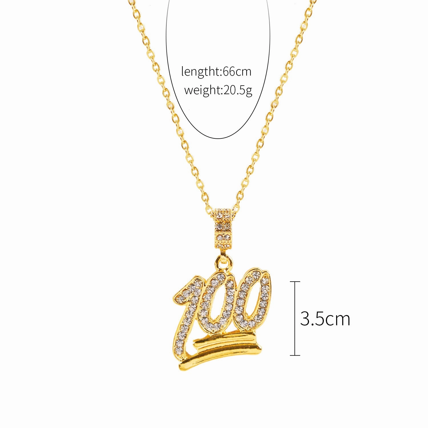 Wholesale Punk Men Hip Hop Full Diamond Necklace