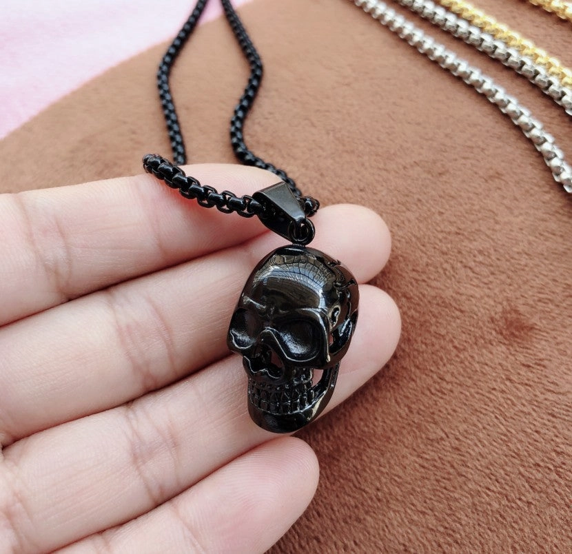 Wholesale Punk Pendant Skull Men Alloy Necklace