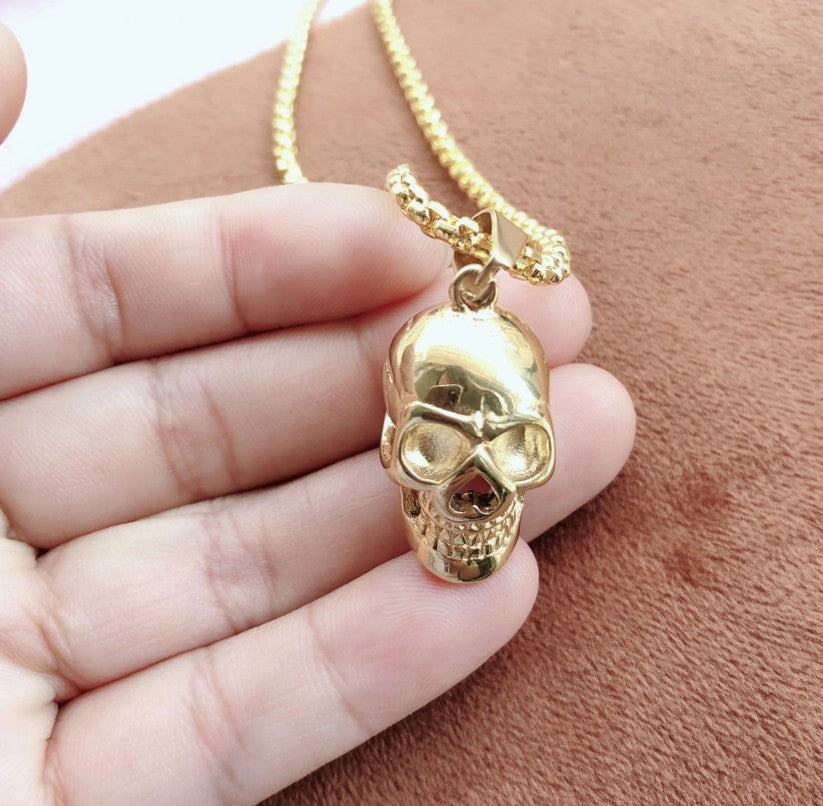 Wholesale Punk Pendant Skull Men Alloy Necklace