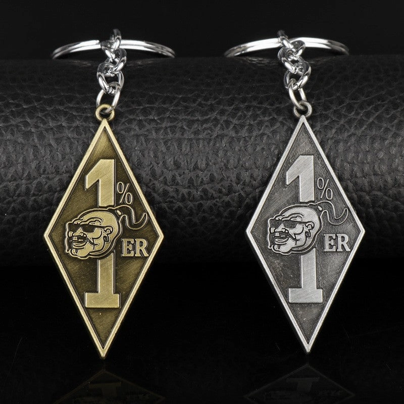 Wholesale Punk Retro Fashion Portrait Pendant Diamond Tag Alloy Necklace