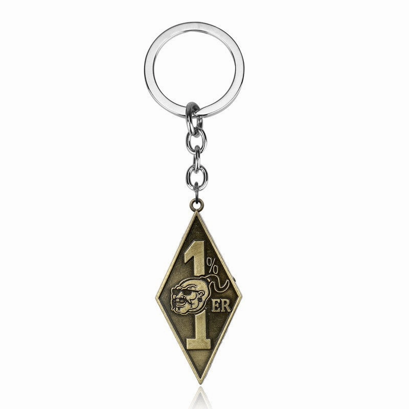 Wholesale Punk Retro Fashion Portrait Pendant Diamond Tag Alloy Necklace