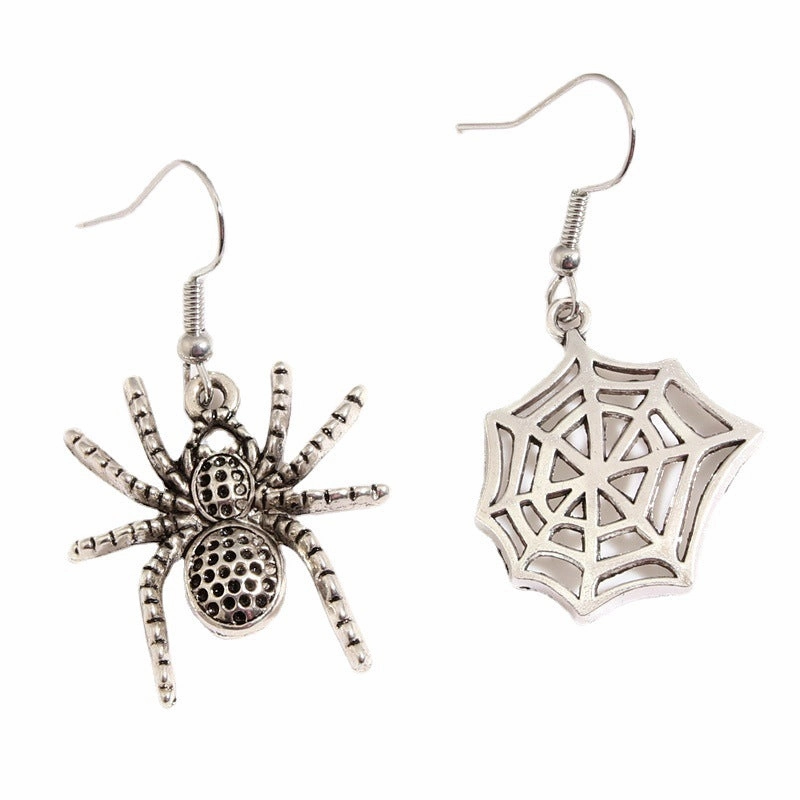 Wholesale Punk Spider Web Pendant Gothic Earrings