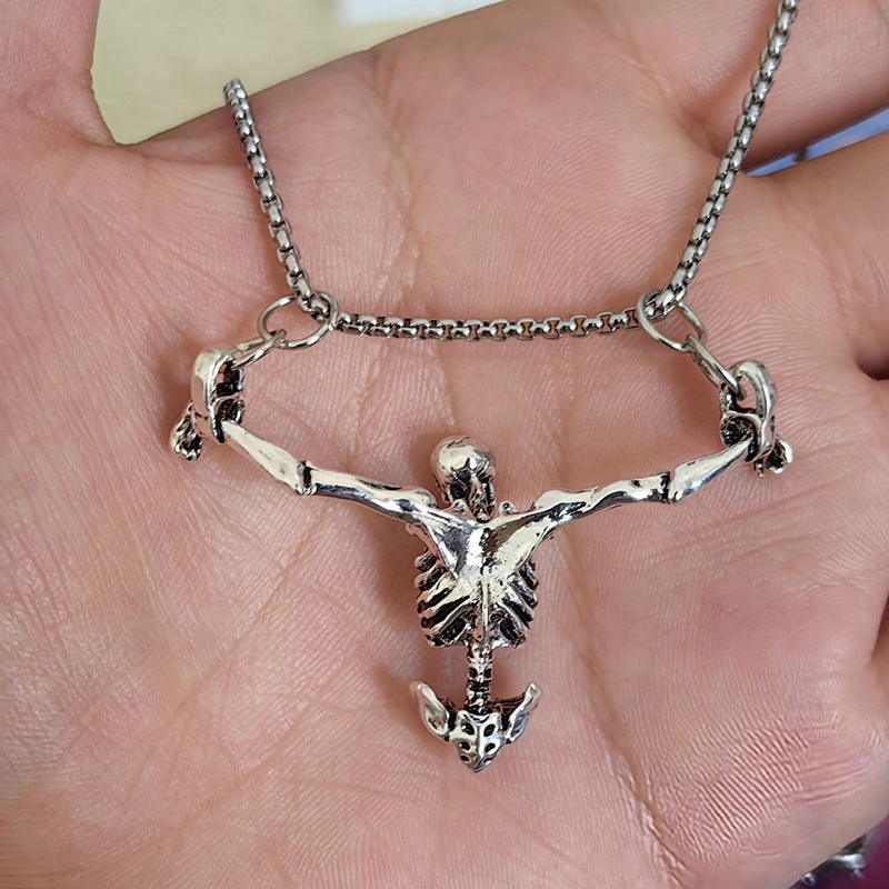 Wholesale Punk Style Skull Necklace