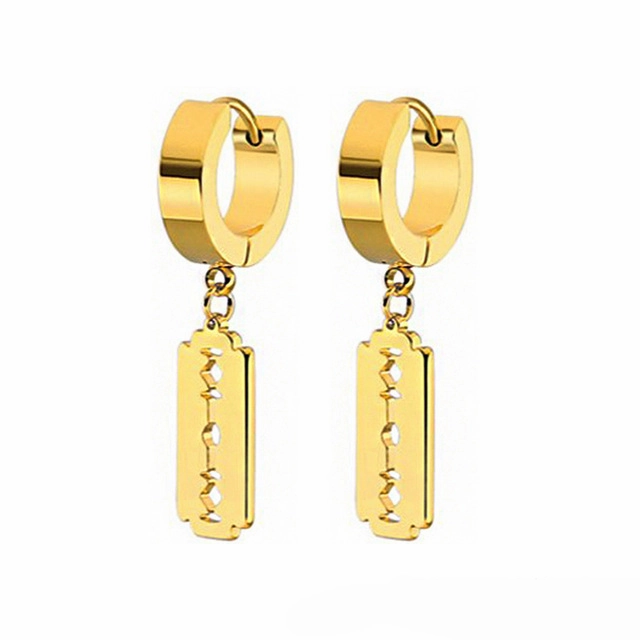 Wholesale Punk Triangle Blade Earrings