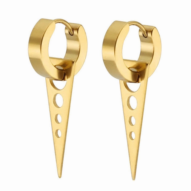 Wholesale Punk Triangle Blade Earrings