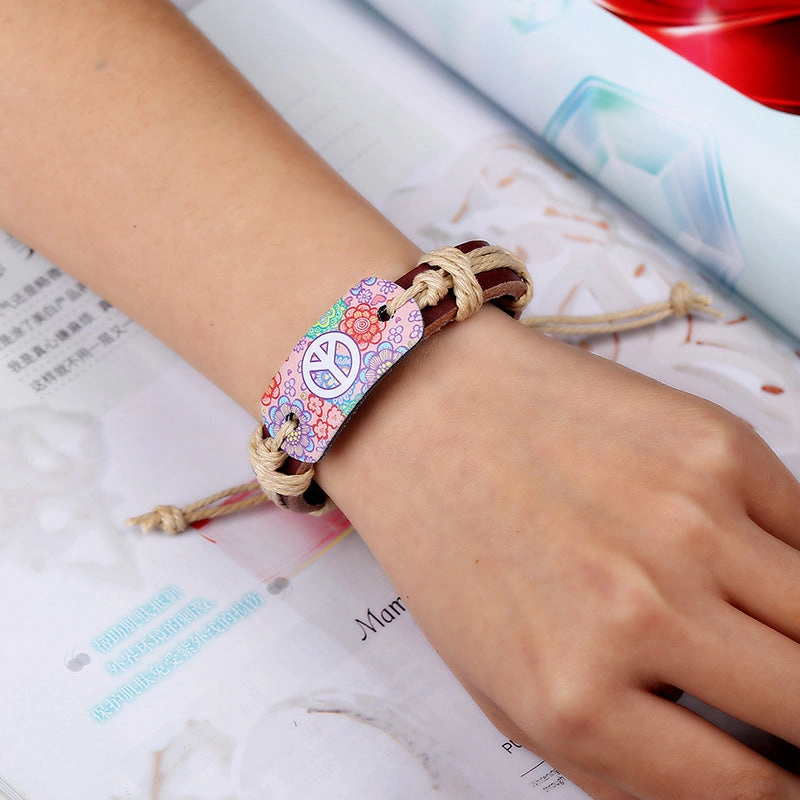 Wholesale Punk Vintage Leather Bracelet