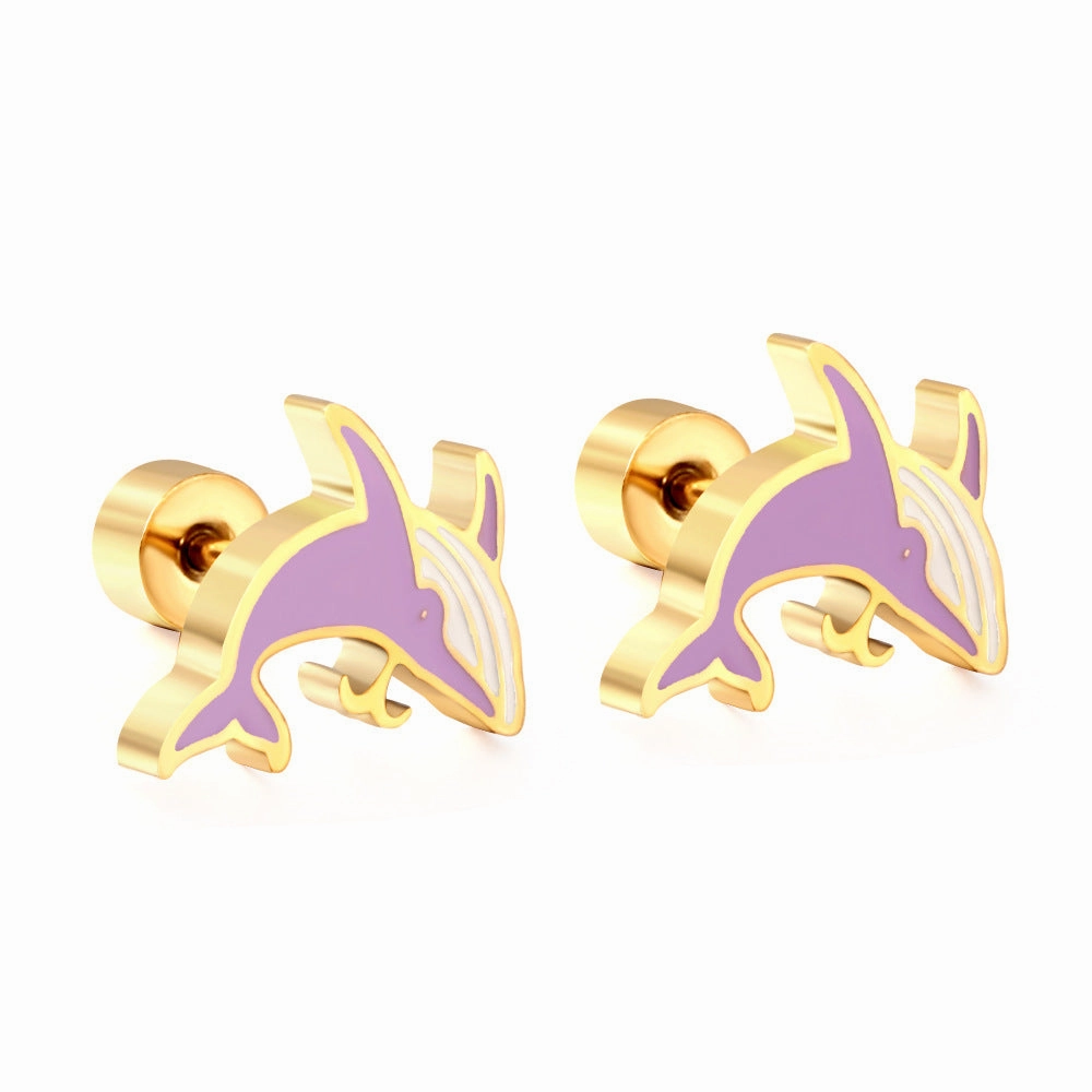 Wholesale Rabbit Animal Stainless Steel Earrings