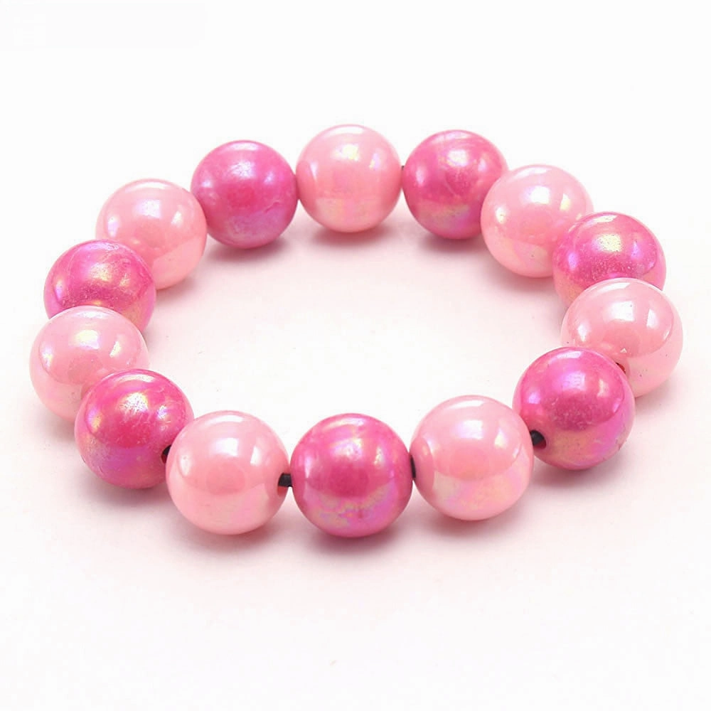Wholesale Rainbow Acrylic Beads Bracelet