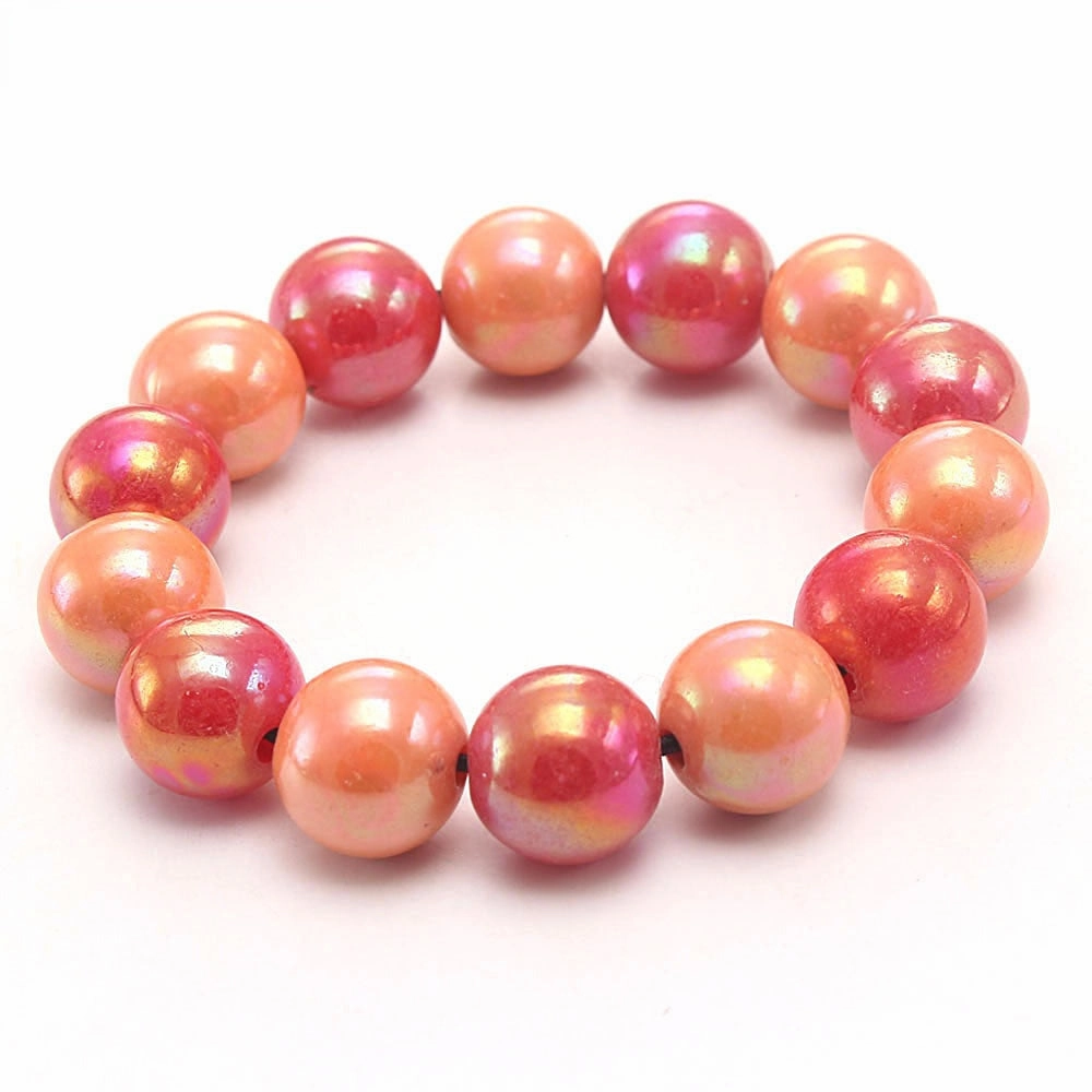 Wholesale Rainbow Acrylic Beads Bracelet