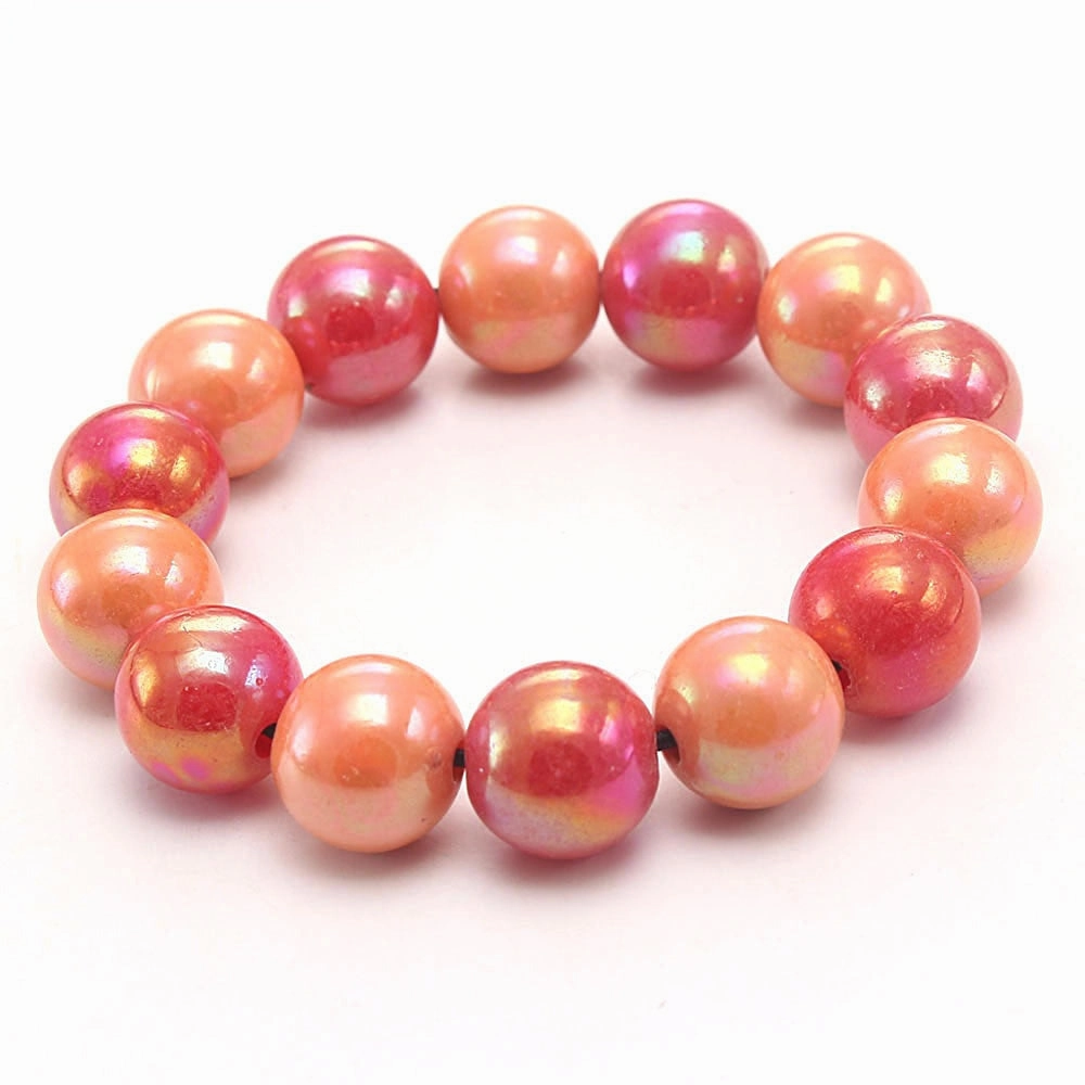 Wholesale Rainbow Acrylic Beads Bracelet