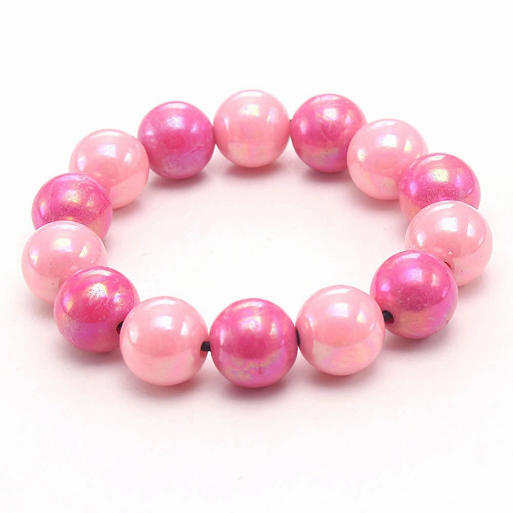 Wholesale Rainbow Acrylic Beads Bracelet