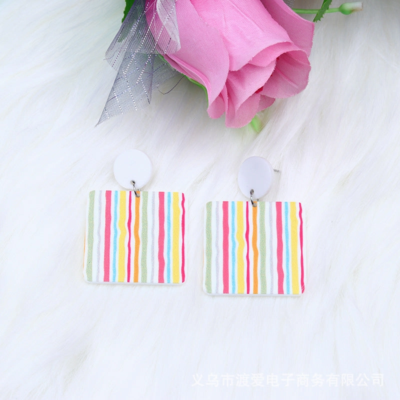 Wholesale Rainbow Collection Acrylic Earrings