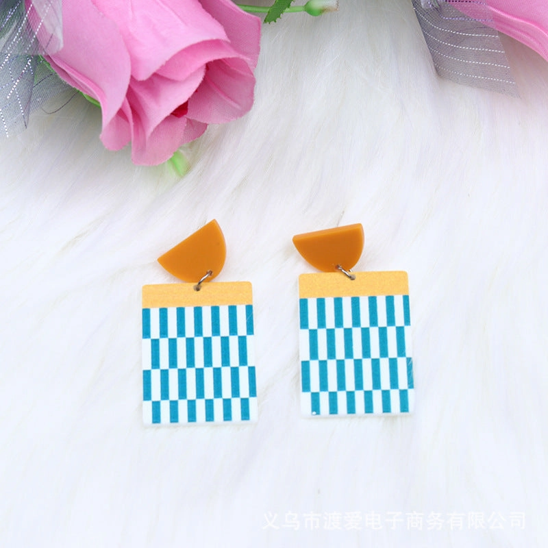 Wholesale Rainbow Collection Acrylic Earrings