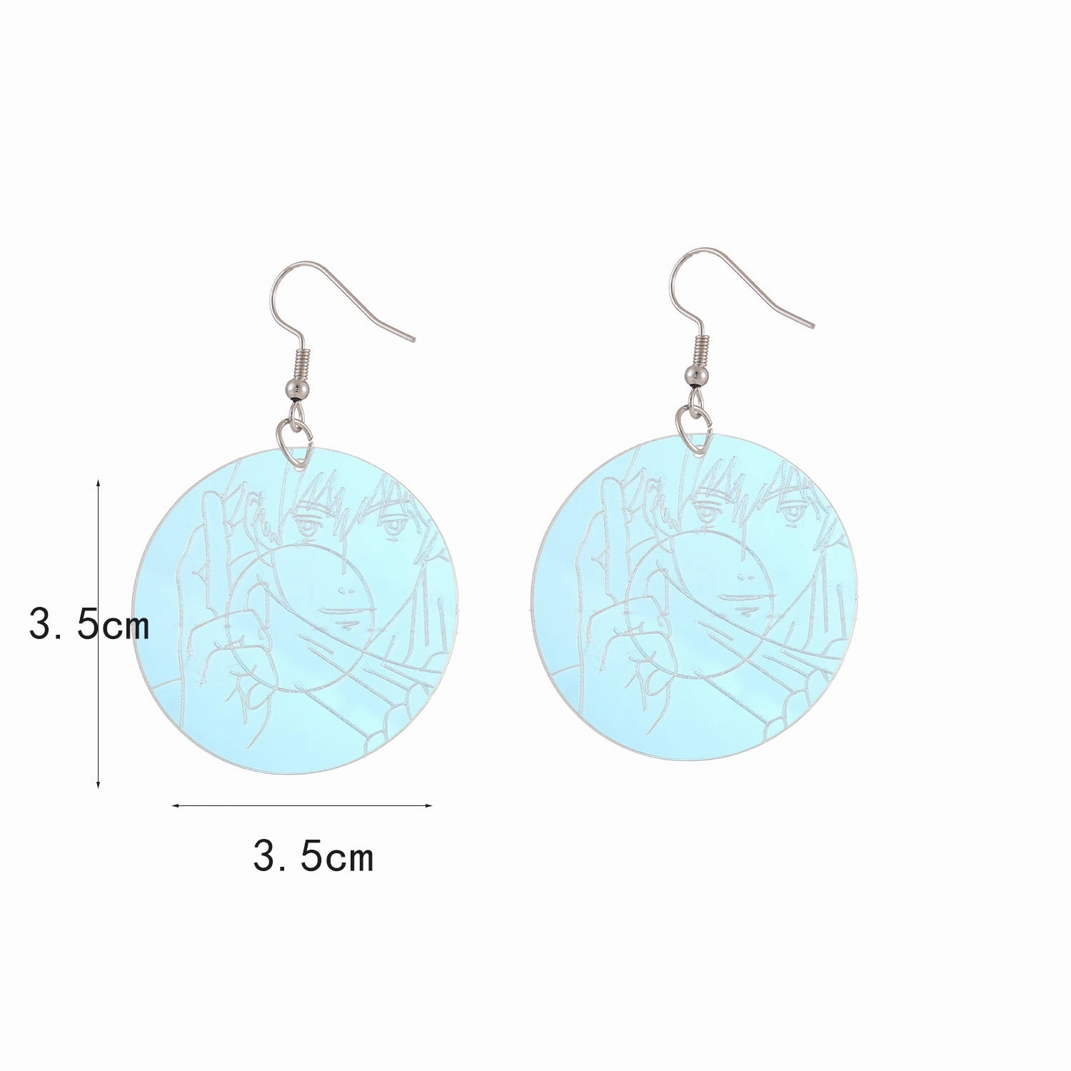 Wholesale Rainbow Colorful Eyes Acrylic Earrings