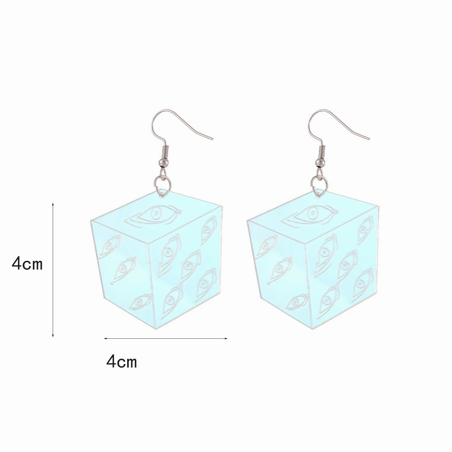 Wholesale Rainbow Colorful Eyes Acrylic Earrings
