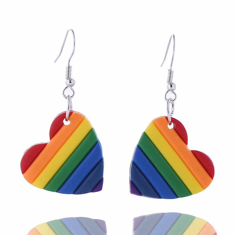 Wholesale Rainbow Gay Acrylic Earrings