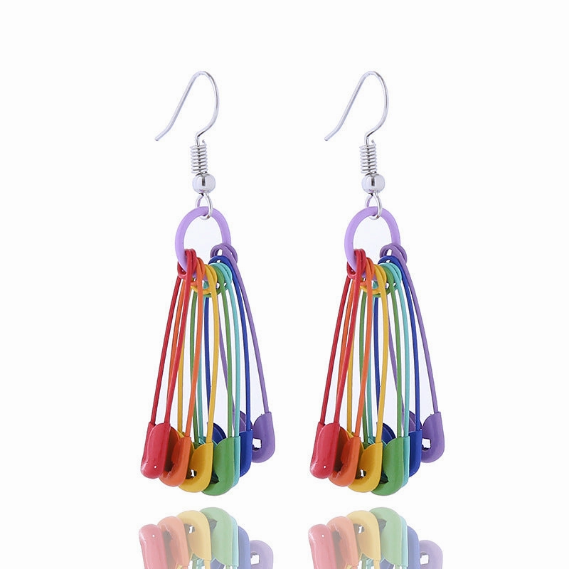 Wholesale Rainbow Gay Acrylic Earrings