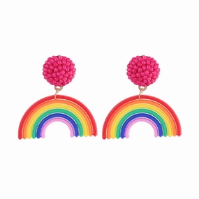 Wholesale Rainbow Rice Beads Earrings
