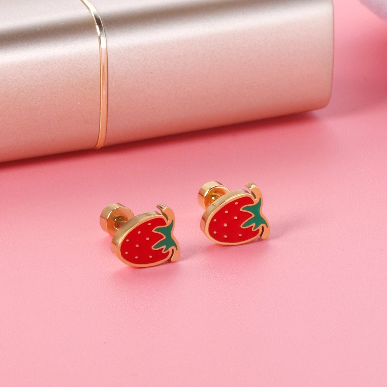 Wholesale Rainbow Seashell Stainless Steel Ear Studs Earrings