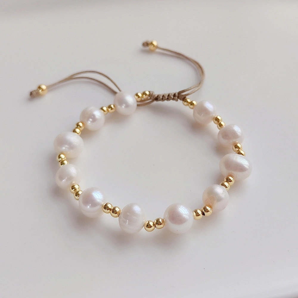 Wholesale Rainbow Soft Ceramic Pieces Pearl Bracelet